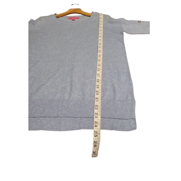 Lilly Pulitzer Melenie Sweater Heathered Blue Lightweight Pullover Sweater XS - Picture 14 of 14